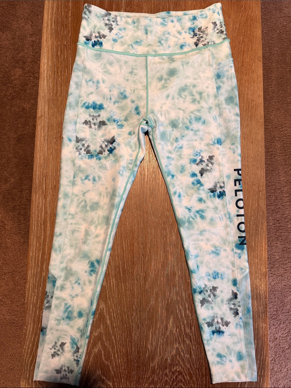 Peloton Diamond Tie Dye High Waisted Pocket Leggings Size L